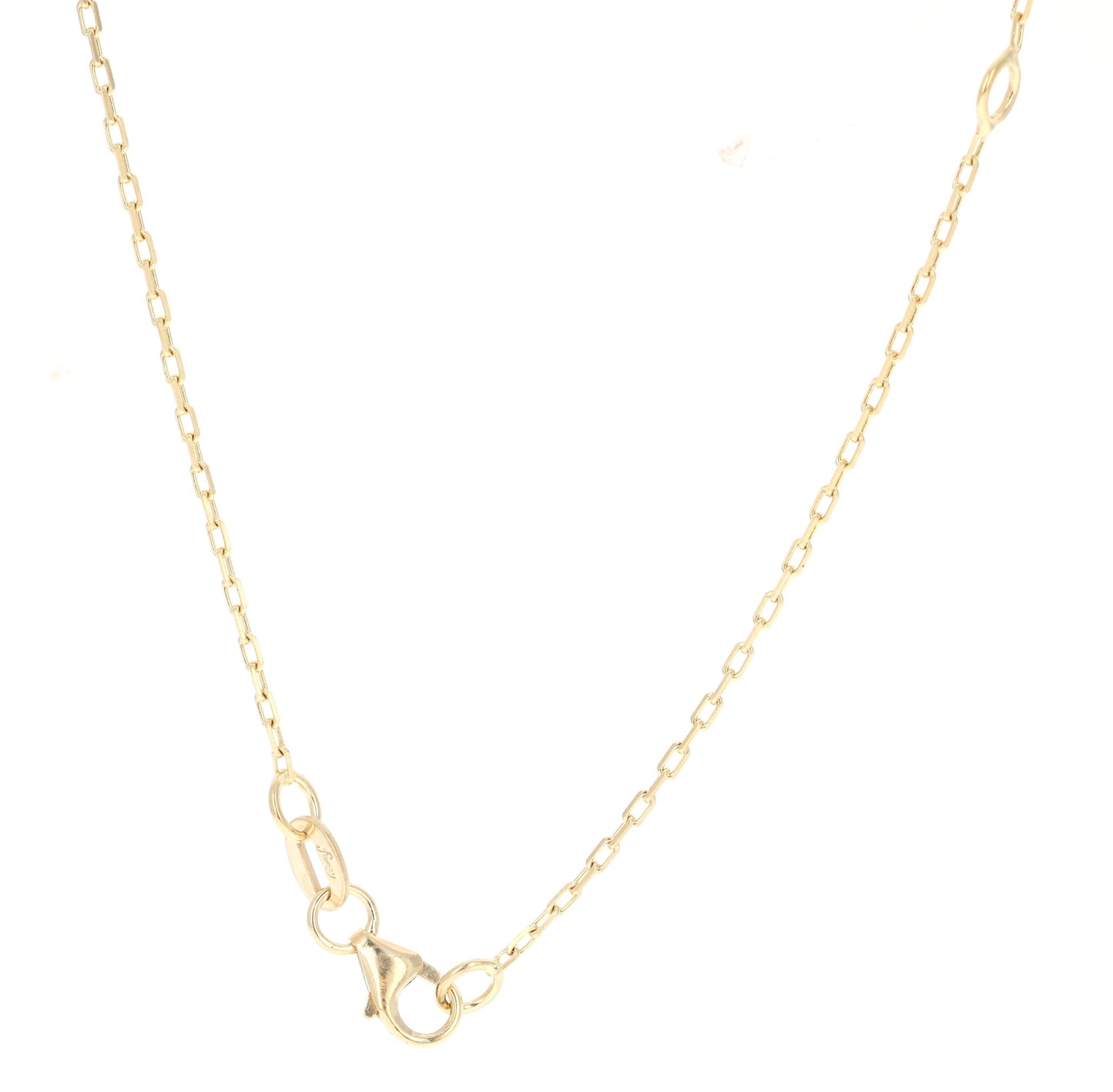 1.29 Carat Rainbow Sapphire Yellow Gold Bar Chain Necklace