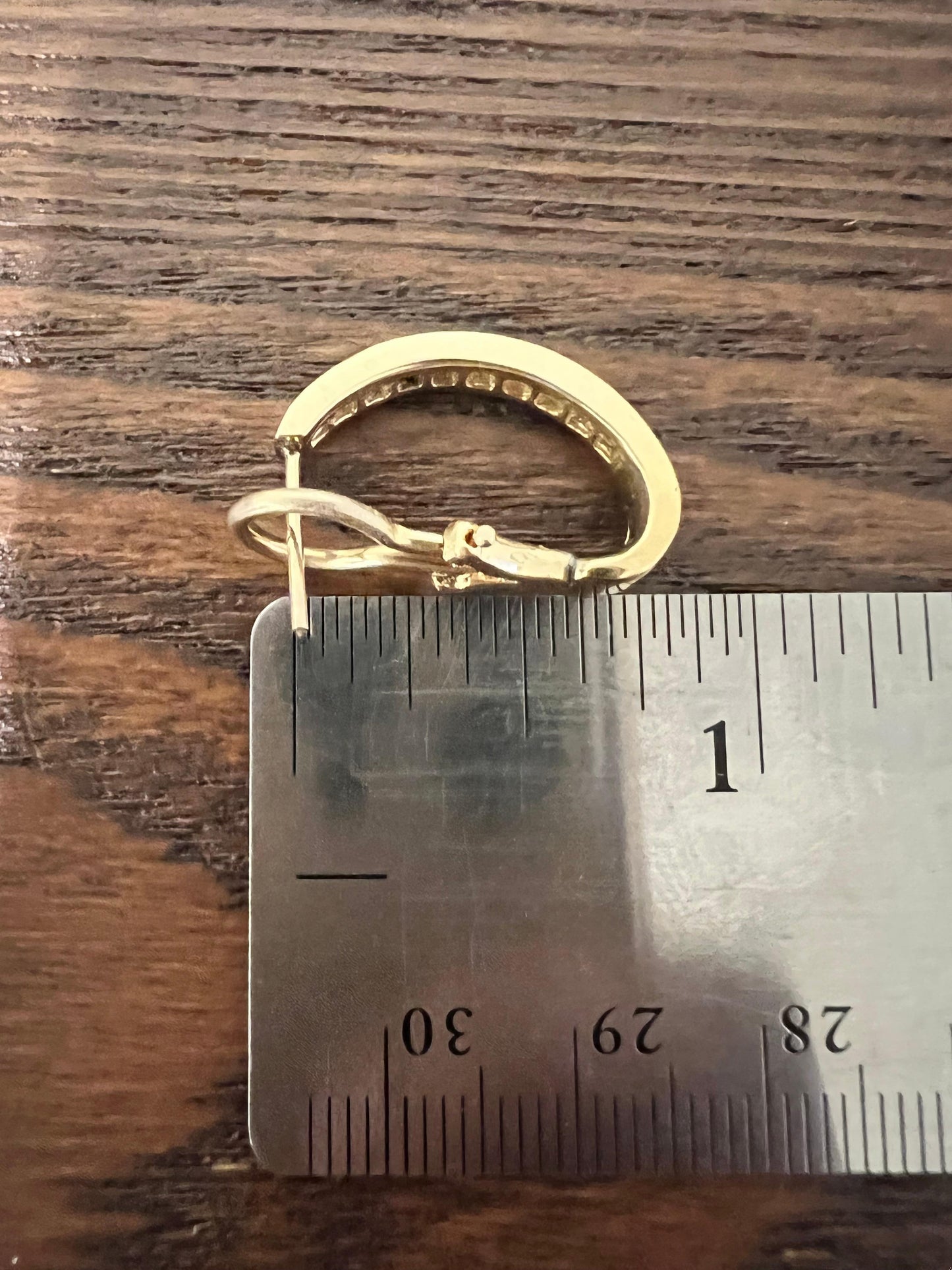 Roshe Jewels Hoop Earrings with Natural Diamonds, 0.75 Carats 14K Yellow Gold