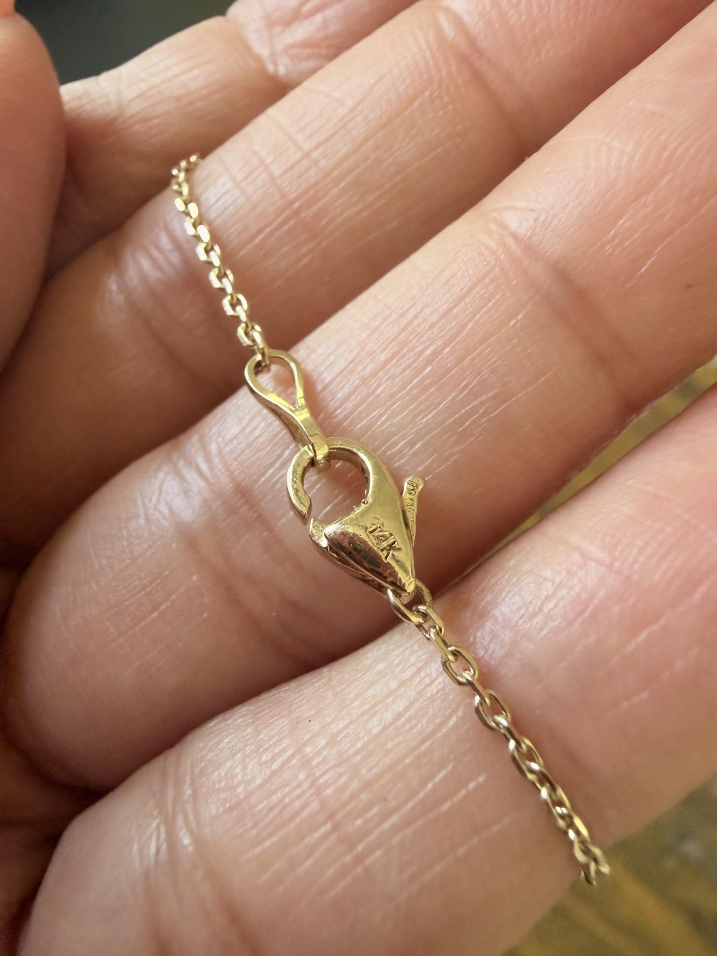 3.35 Carat Natural Pink Blue Sapphire Branch 14 Karat Yellow Gold Chain Necklace